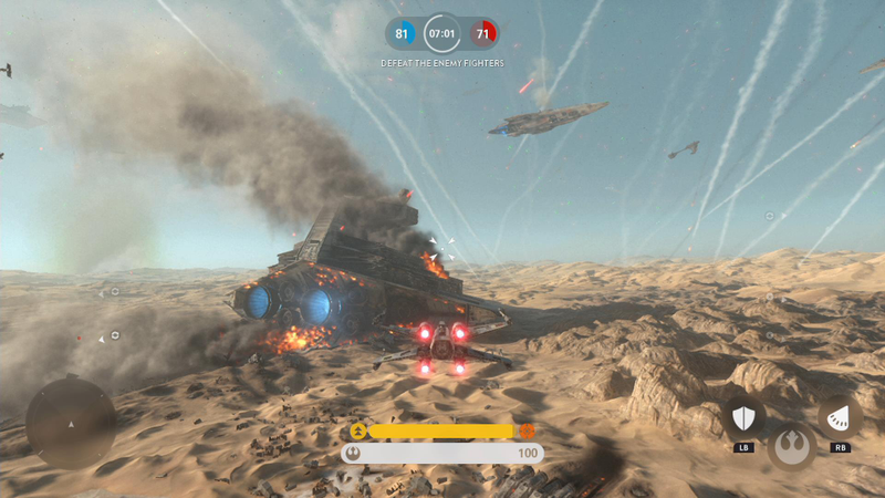 Illustration for article titled A Video Game Tour Of The New Star Wars Planet Jakku